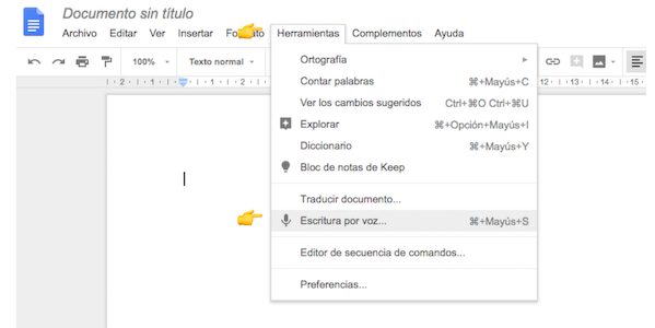 como escribir sin teclear