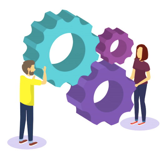 trabajo en equipo asistente de direccion con directivo