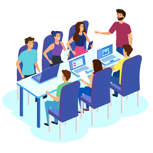 trabajo en equipo con tus compañeros